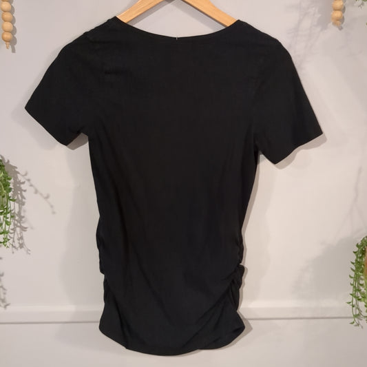 Basic v-neck SS tee, Black