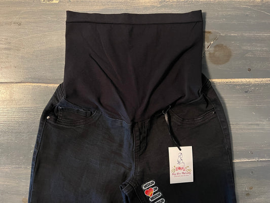 Full panel 26" skinny jeans, Black