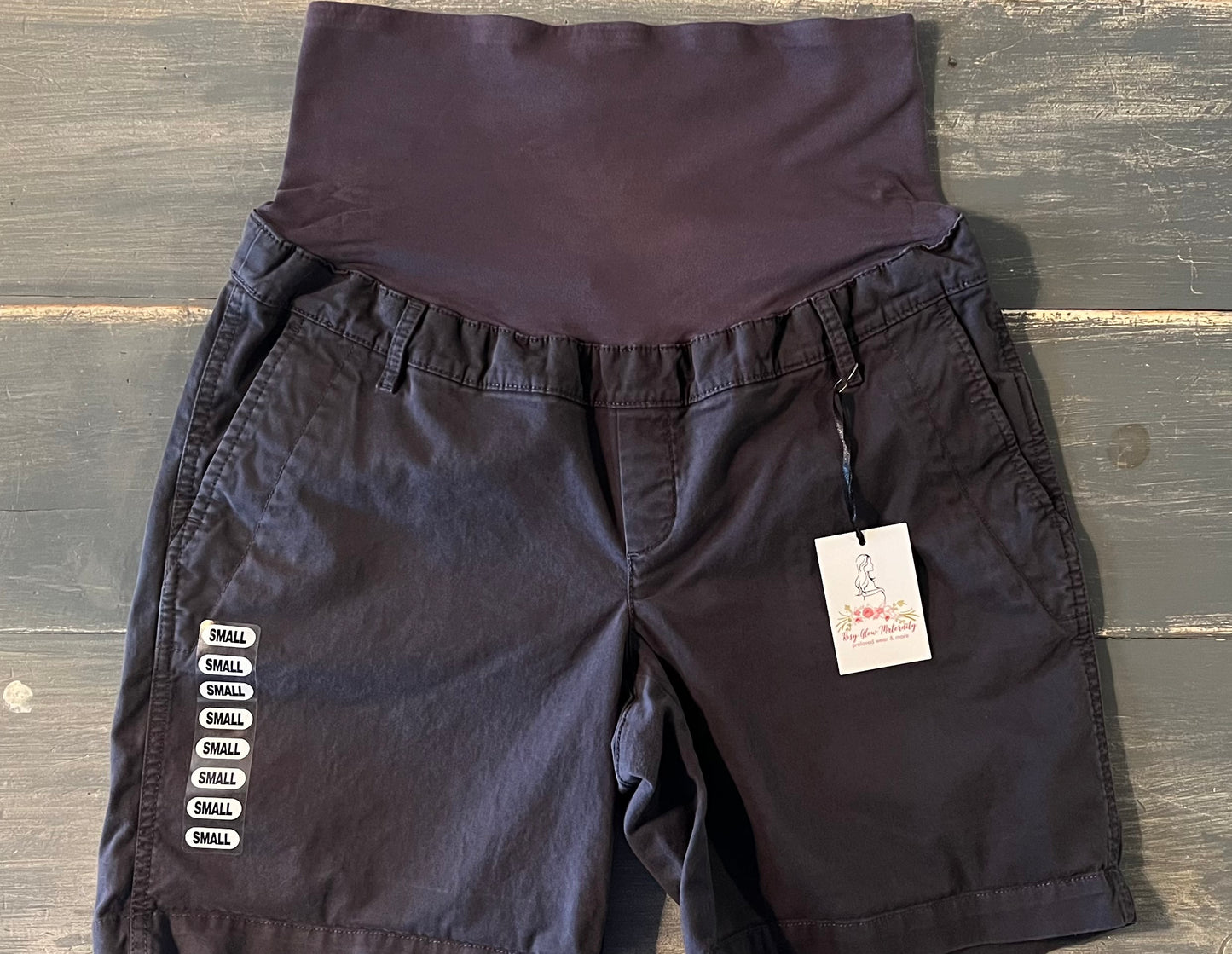 Relaxed fit casual full panel 7.5" shorts, Dark blue