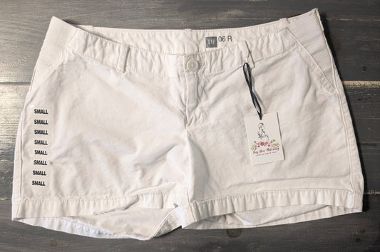 Side panels casual 3.5" shorts, White