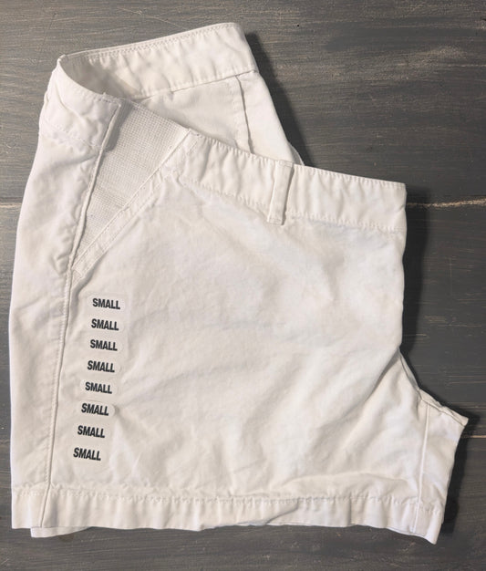 Side panels casual 3.5" shorts, White