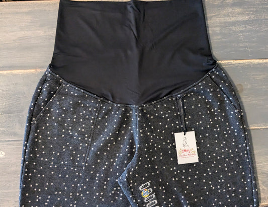 Full panel 24" pocket trousers, Charcoal stars