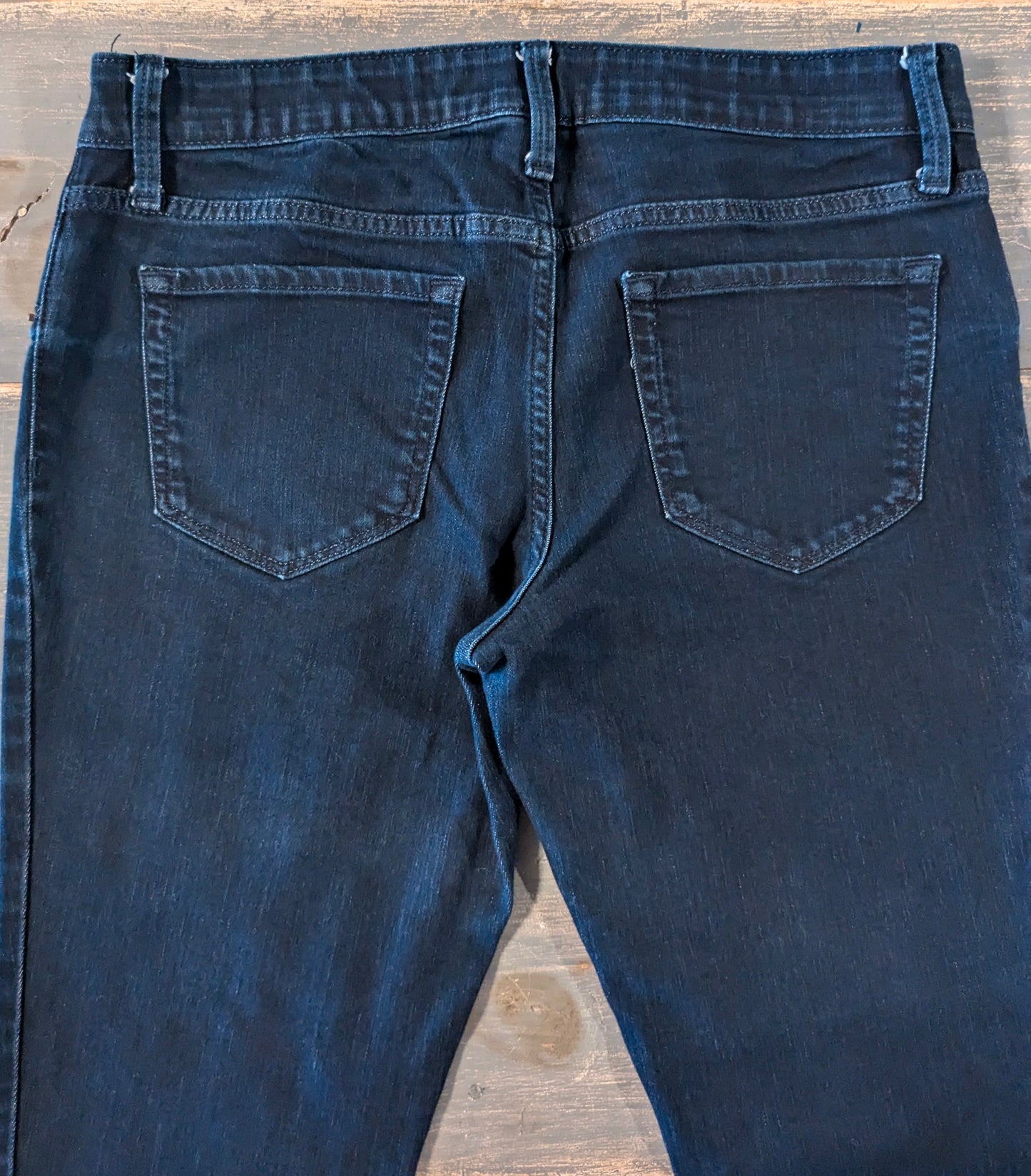 Side panels 27" skinny jeans, Multi wash