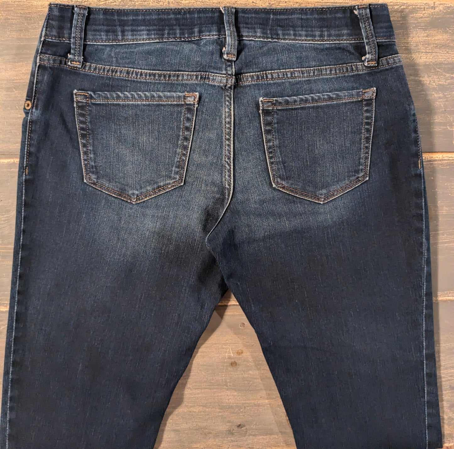 Side panels 27" skinny jeans, Multi wash