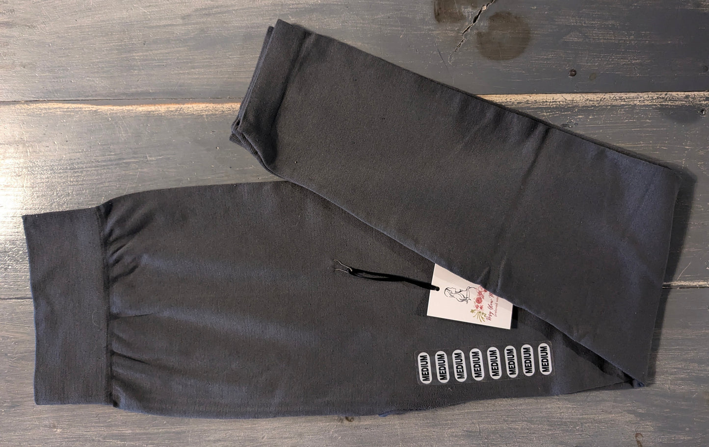 Extra cozy seamless full panel 27" leggings, Charcoal