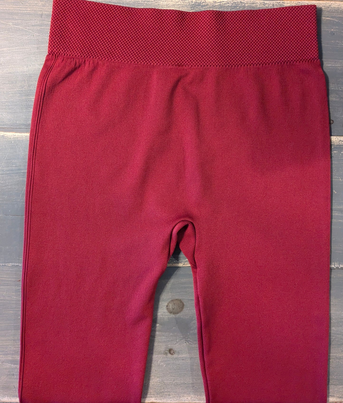 Extra cozy active seamless full panel 25" leggings, Cranberry