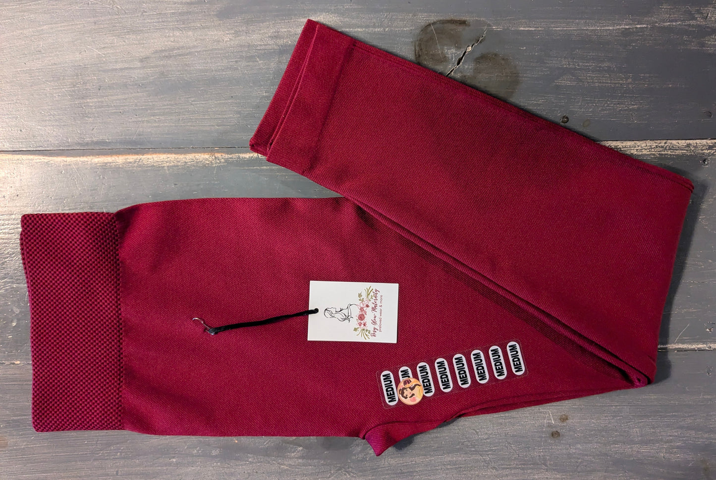 Extra cozy active seamless full panel 25" leggings, Cranberry