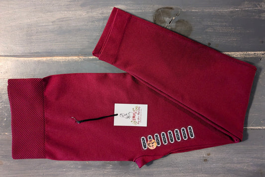 Extra cozy active seamless full panel 25" leggings, Cranberry