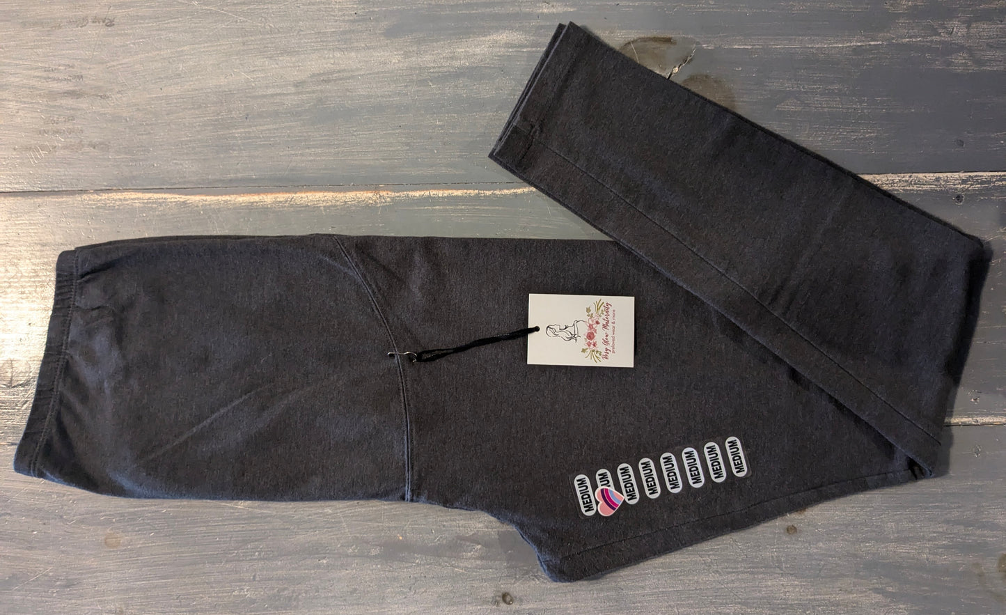 Lightweight full panel 26" leggings, Charcoal