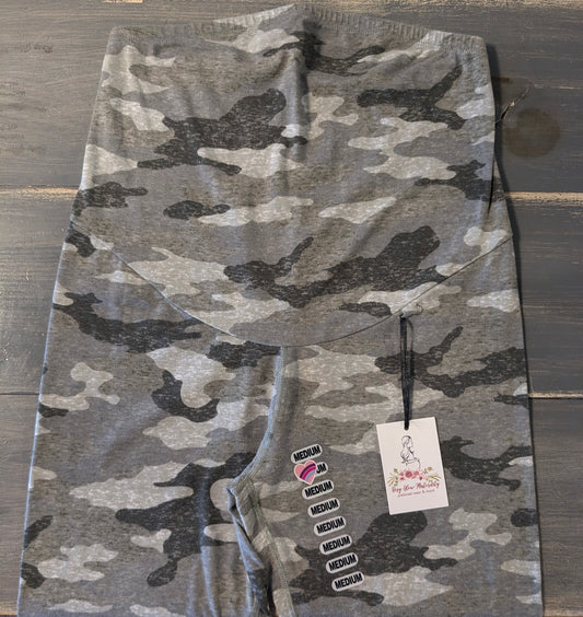 Classic full panel 25" leggings, Olive camo