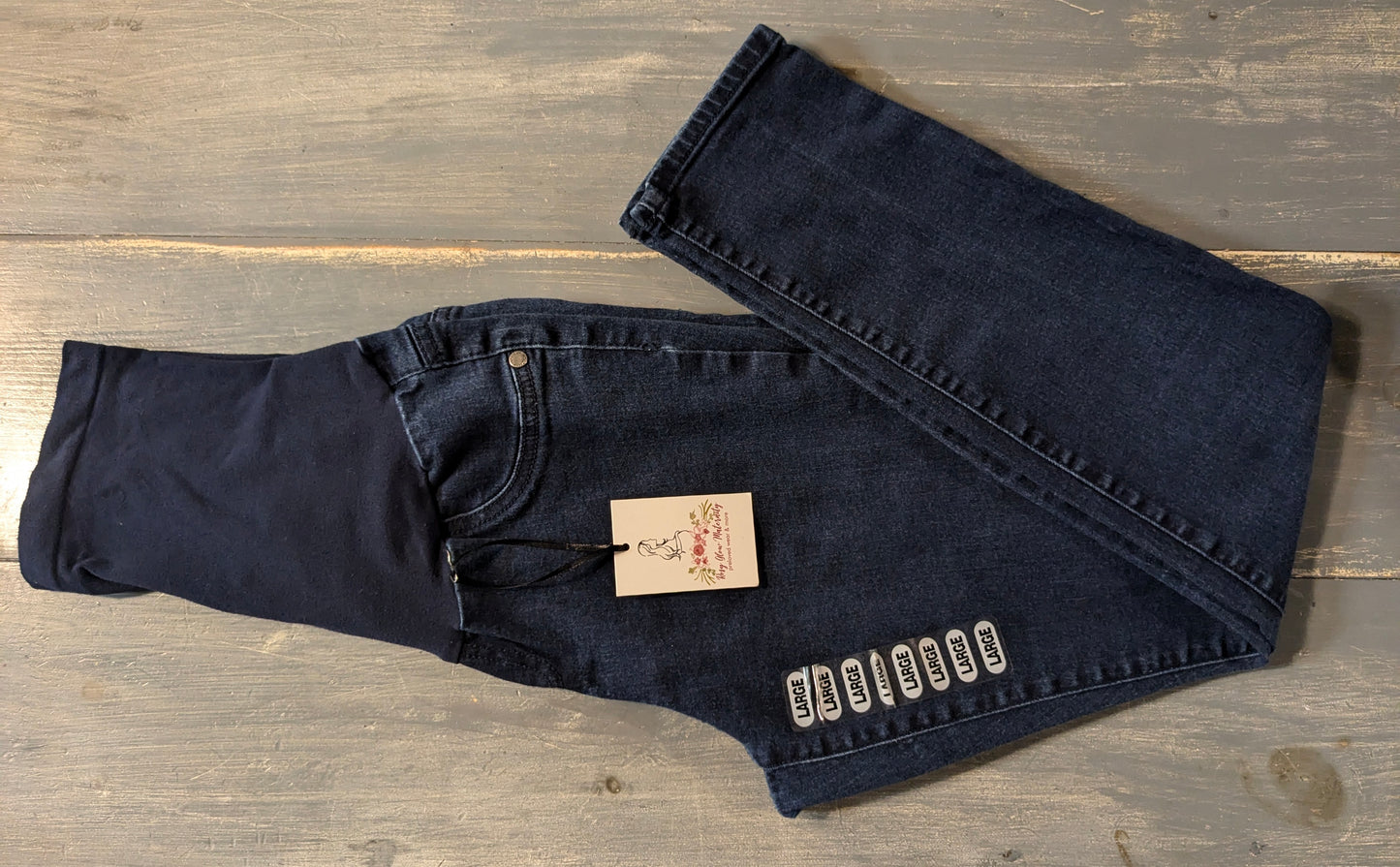 Full panel 27" skinny jeans, Dark wash