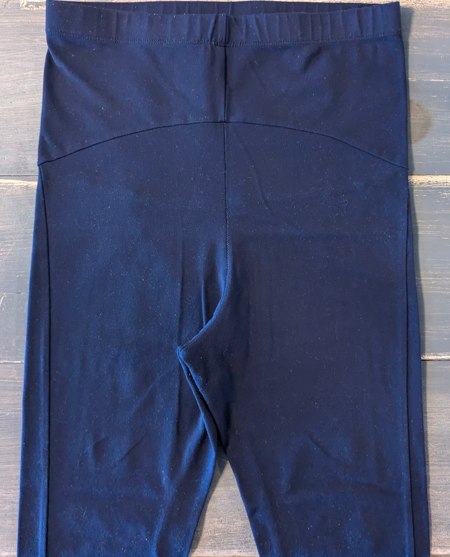 Zipper hem full panel 24" leggings, Navy