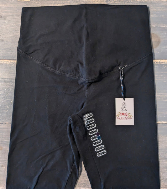 Full panel 20" cropped leggings, Black