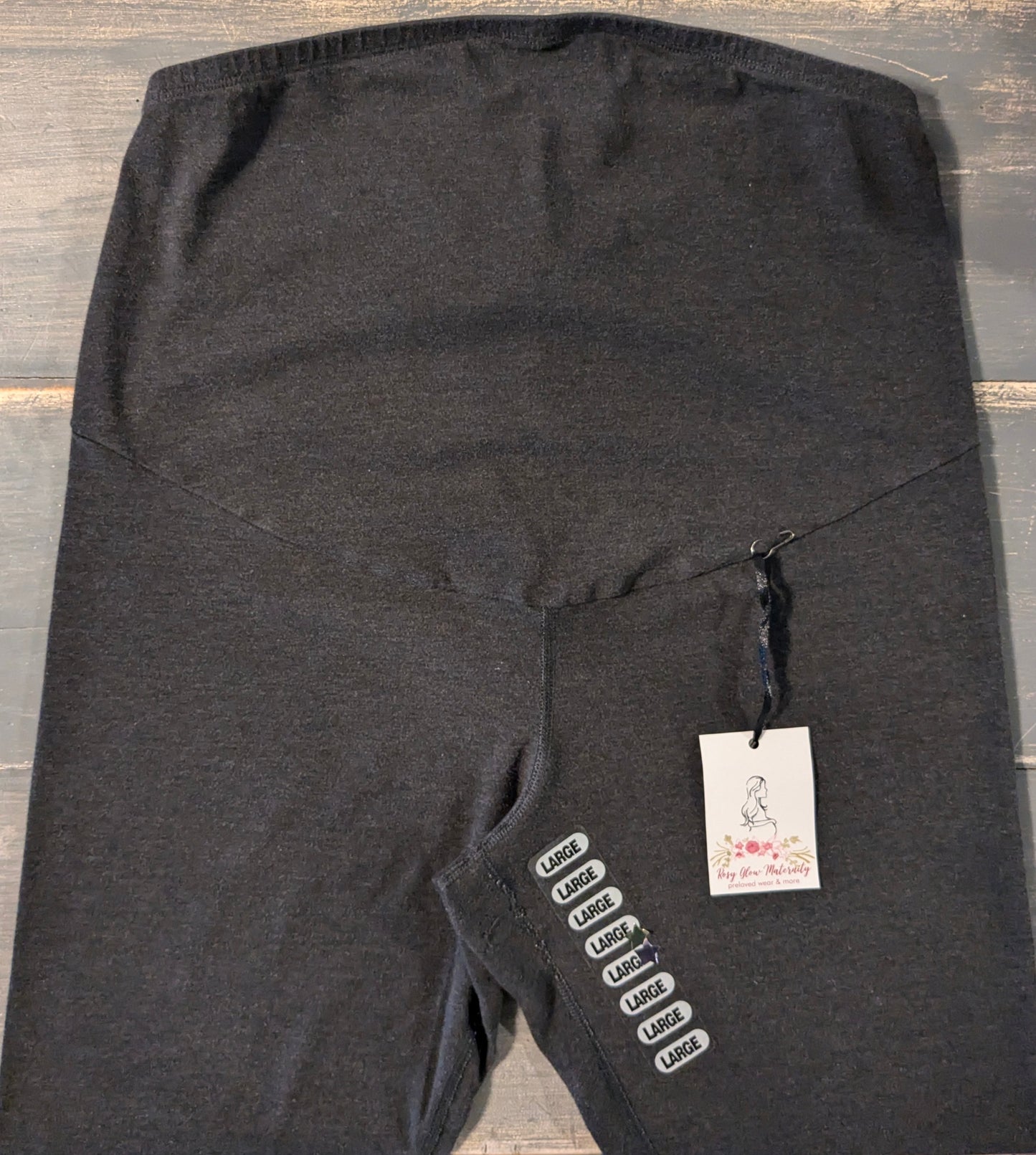 Full panel 23" cropped leggings, Charcoal