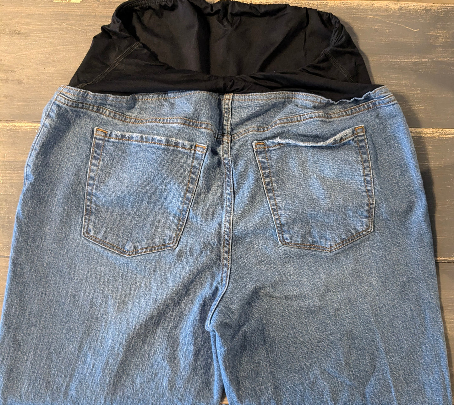 Convertible panel 27" '90s straight' jeans, Medium wash