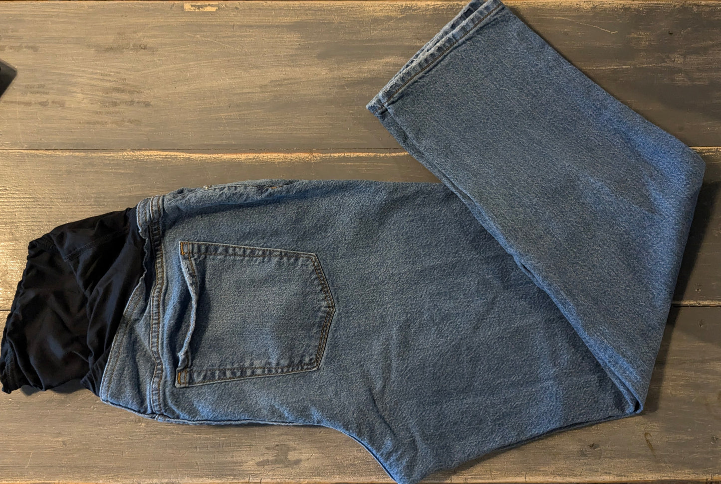 Convertible panel 27" '90s straight' jeans, Medium wash