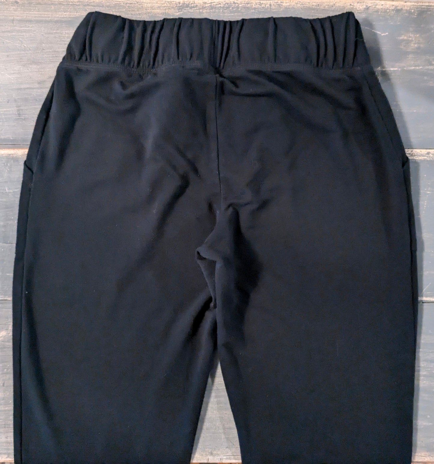 Under-belly panel 25" cozy joggers, Black