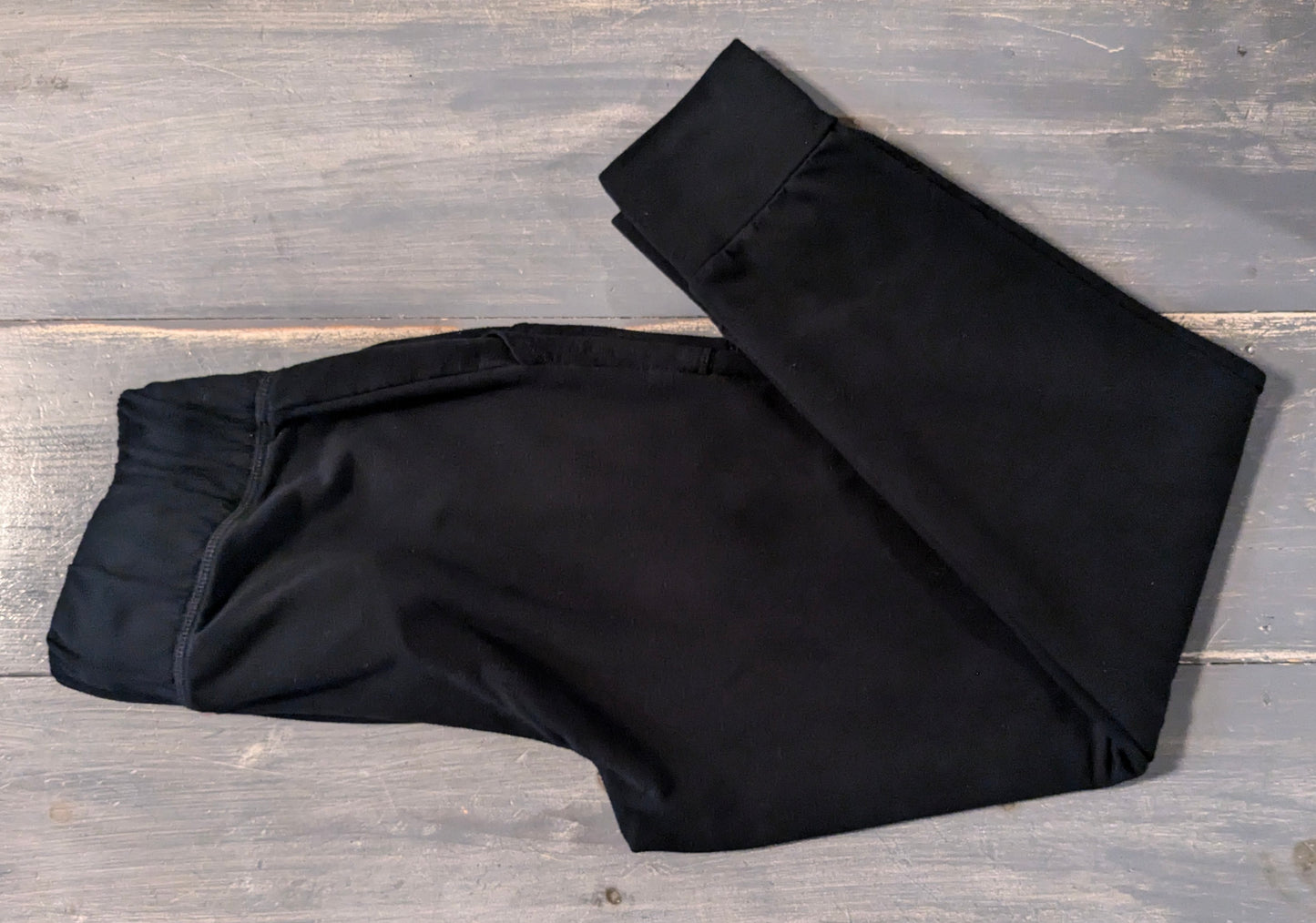 Under-belly panel 25" cozy joggers, Black