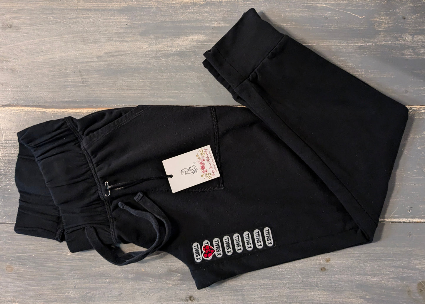 Under-belly panel 25" cozy joggers, Black