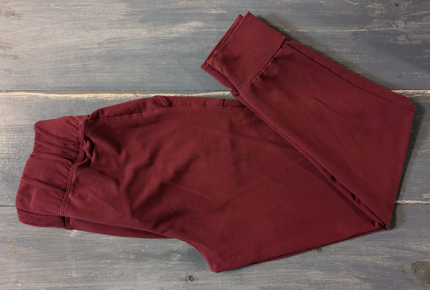 Under-belly panel 26" cozy joggers, Burgundy