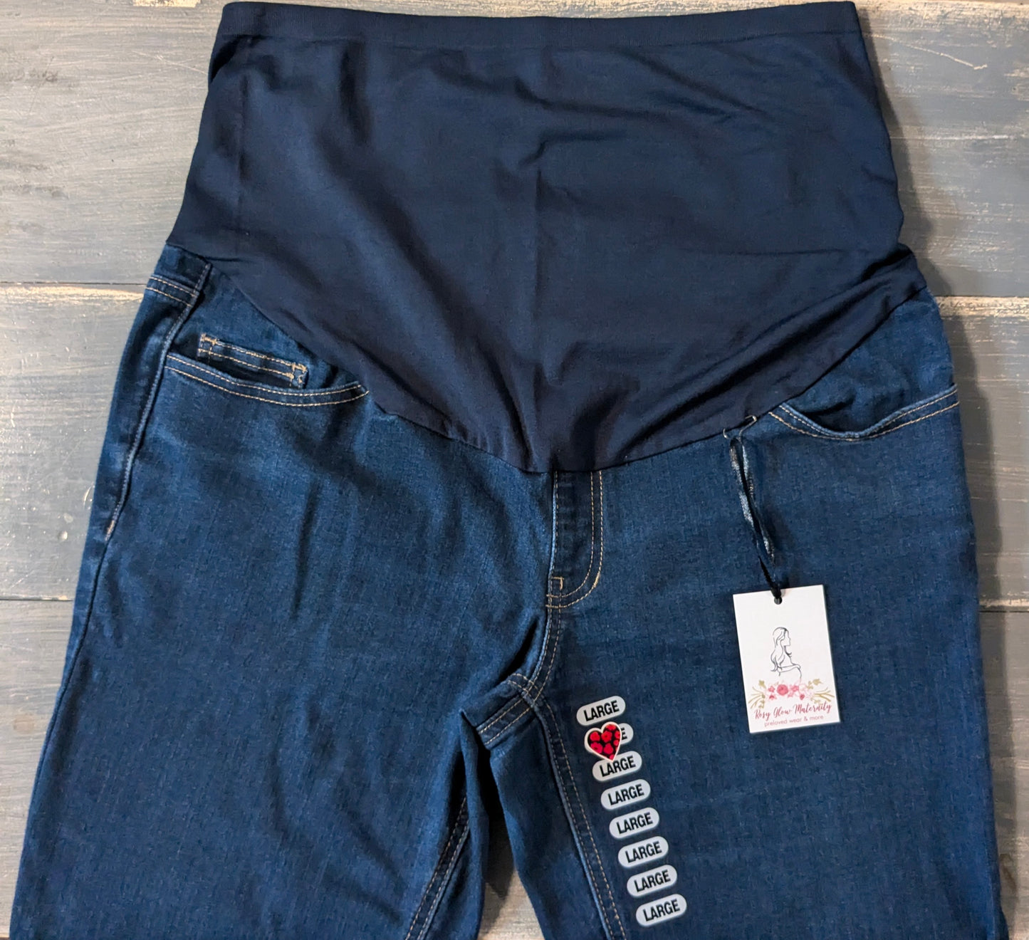 Full panel 26” skinny jeans, Dark wash