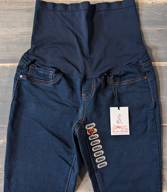 Full panel 24" skinny jeans, Dark wash