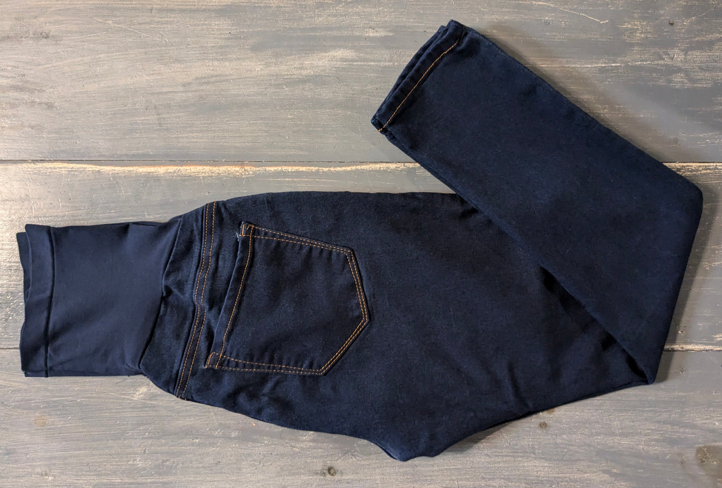 Full panel 24" skinny jeans, Dark wash