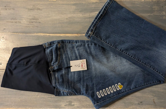 Convertible panel 30" bootcut jeans, Medium wash