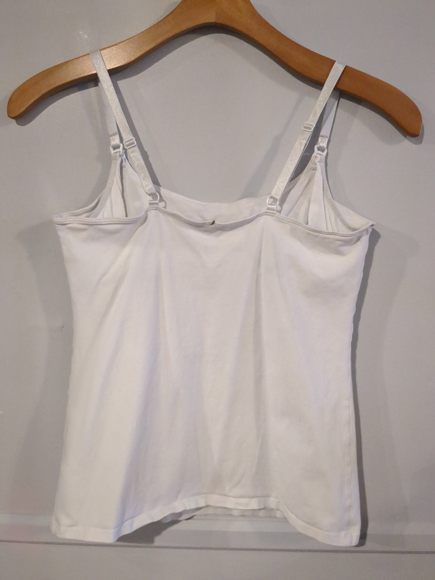 Shelf-bra clasp strap cotton cami, Multi -NF